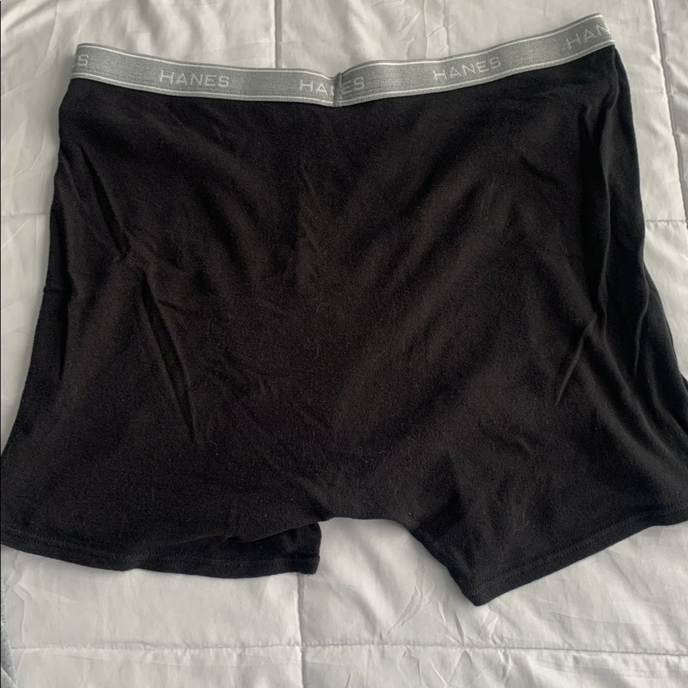 4 Men’s Hanes Cotton Blend Boxer Briefs 3XL Gray Black Comfort Flex Underwear - Picture 8 of 8